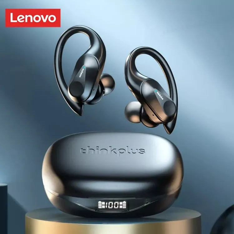 Lenovo LP75 Bluetooth Earphone Wireless Earbuds - Black - SuperHub