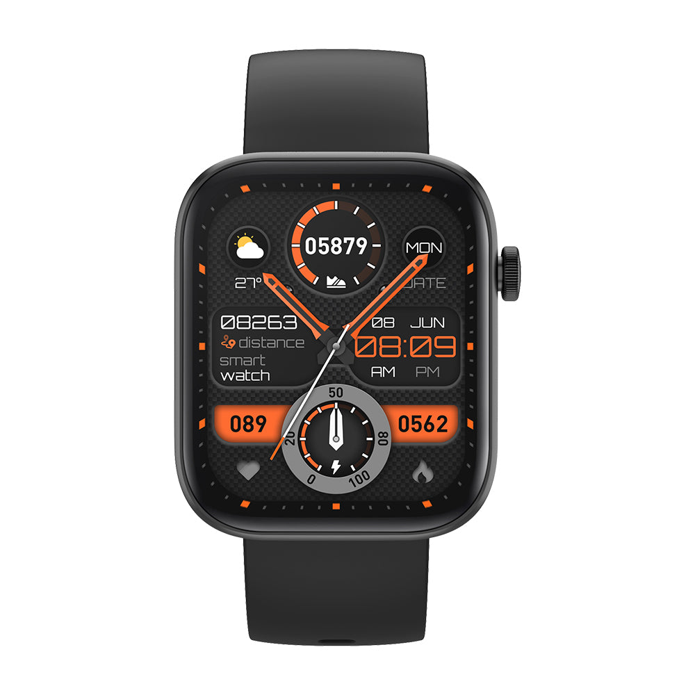COLMi P71 Smartwatch - Black | Advanced Heart Rate Monitoring & Step Tracking - SuperHub