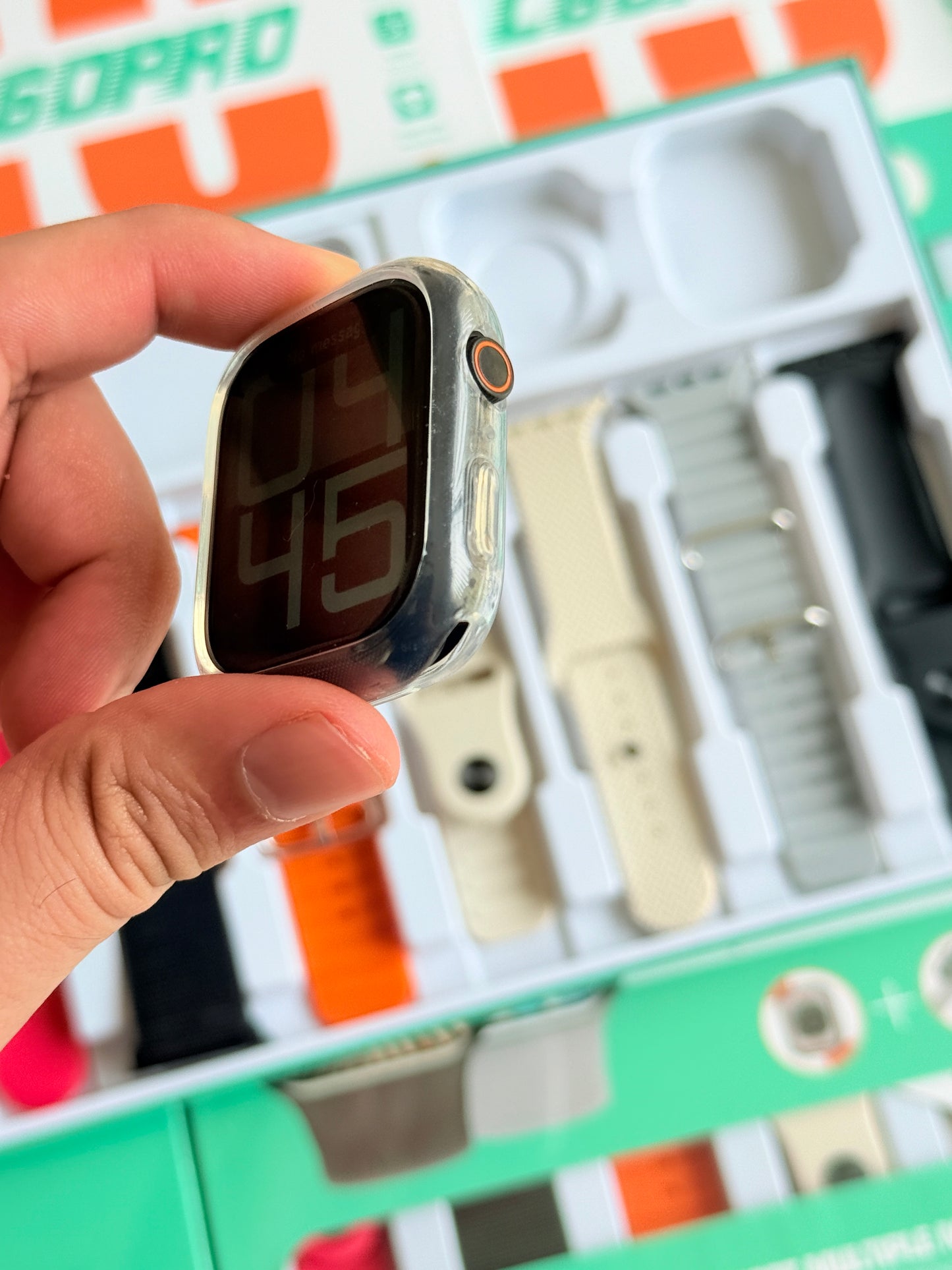 Smartwatch with 7 Straps, Bluetooth Earphones & Silicone Protective Cover - C60PRO - SuperHub