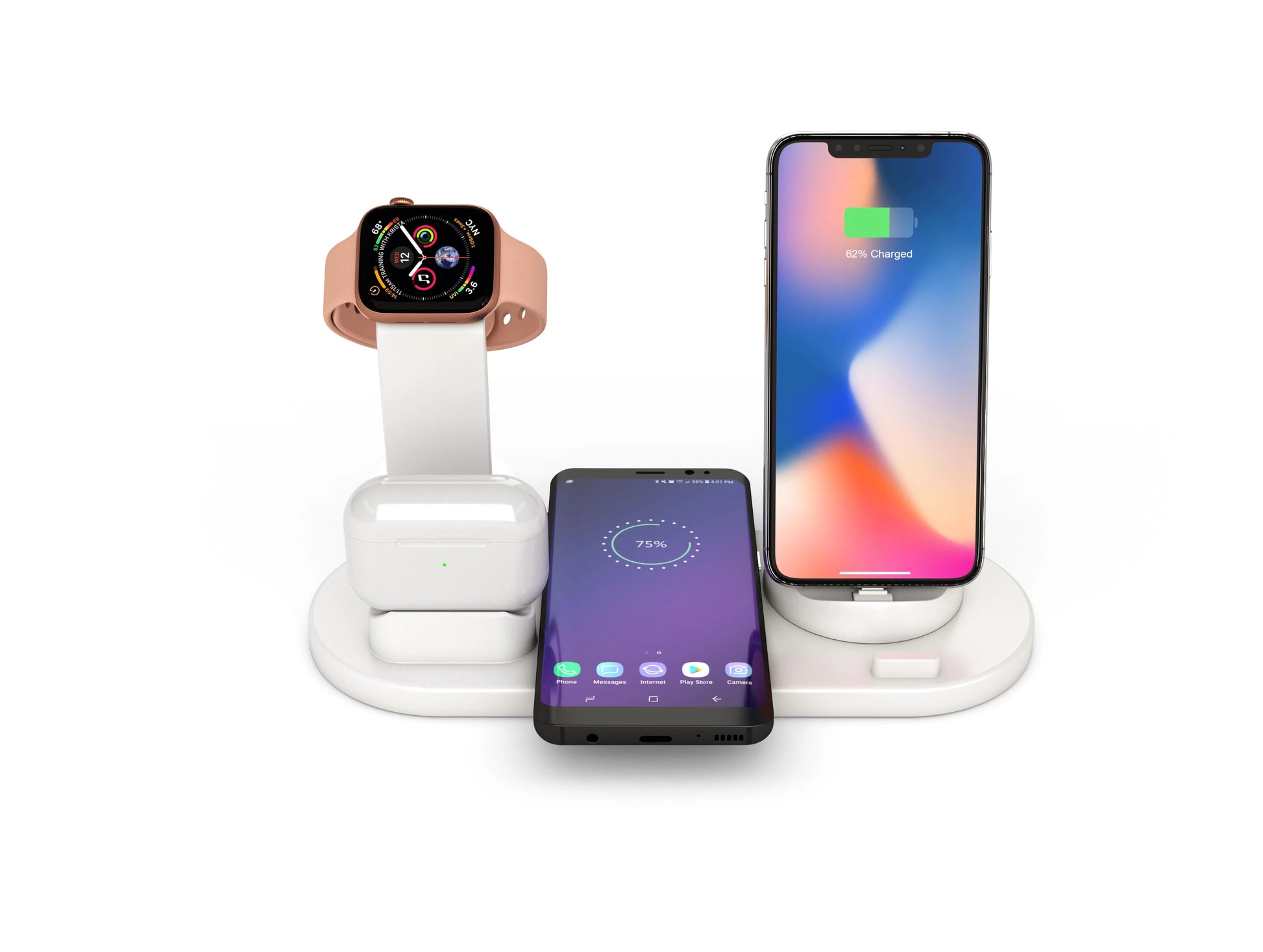 6 in 1 Wireless Charger Multi Devices 15W Fast Charging - SuperHub