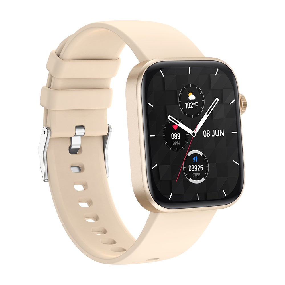 COLMi P71 Smartwatch - Beige | Advanced Heart Rate Monitoring & Step Tracking - SuperHub