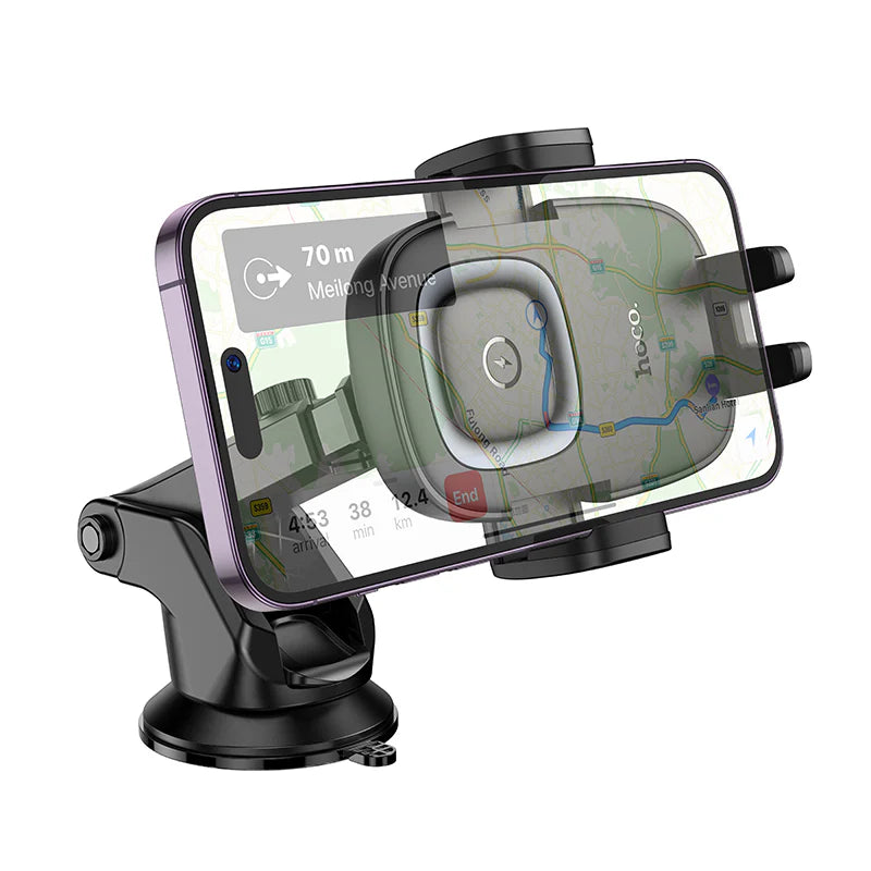 Hoco 15W Wireless Charging Phone Holder for Windshield / Dashboard (HW32) - SuperHub