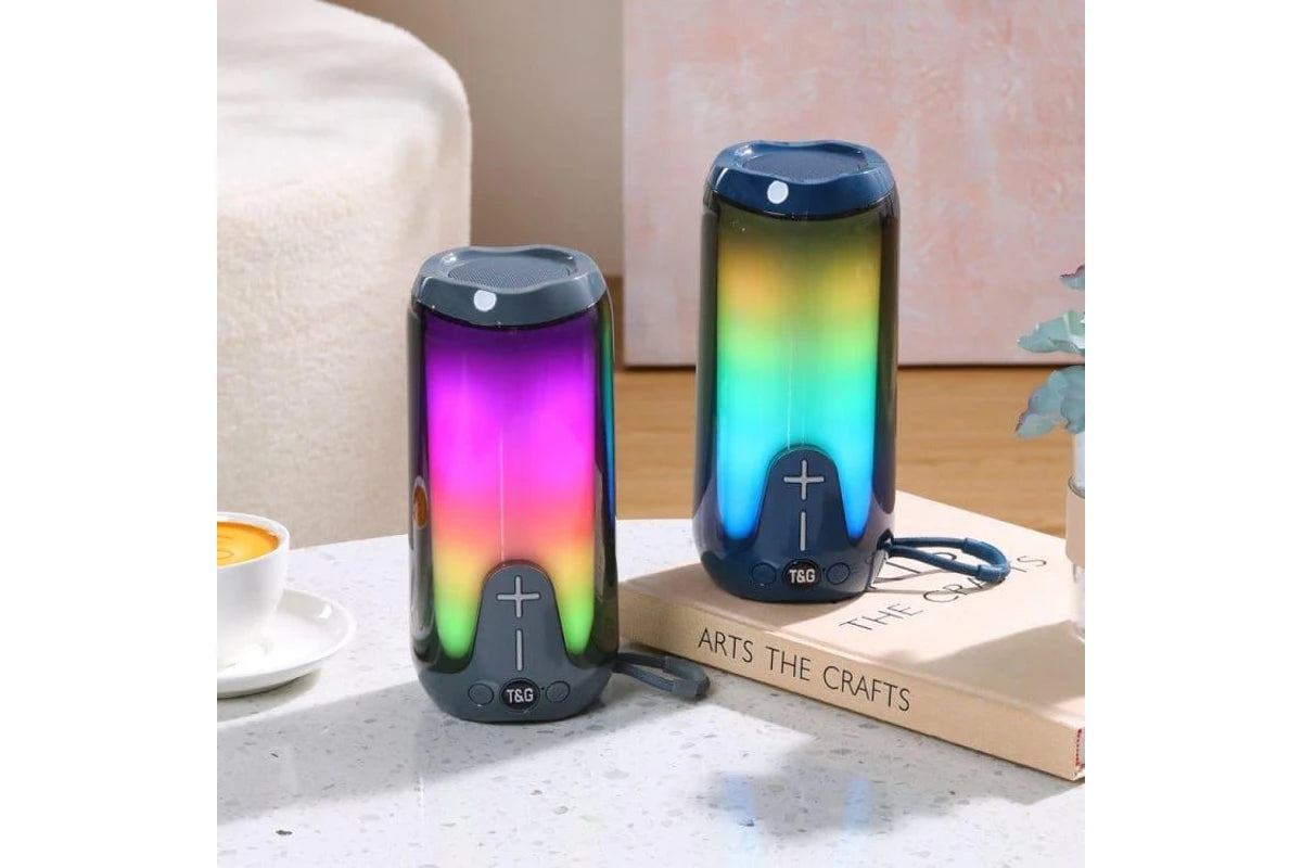 T&G TG651 5W Bluetooth Speaker, LED Lights, 1500mAh Rechargeable Battery - SuperHub