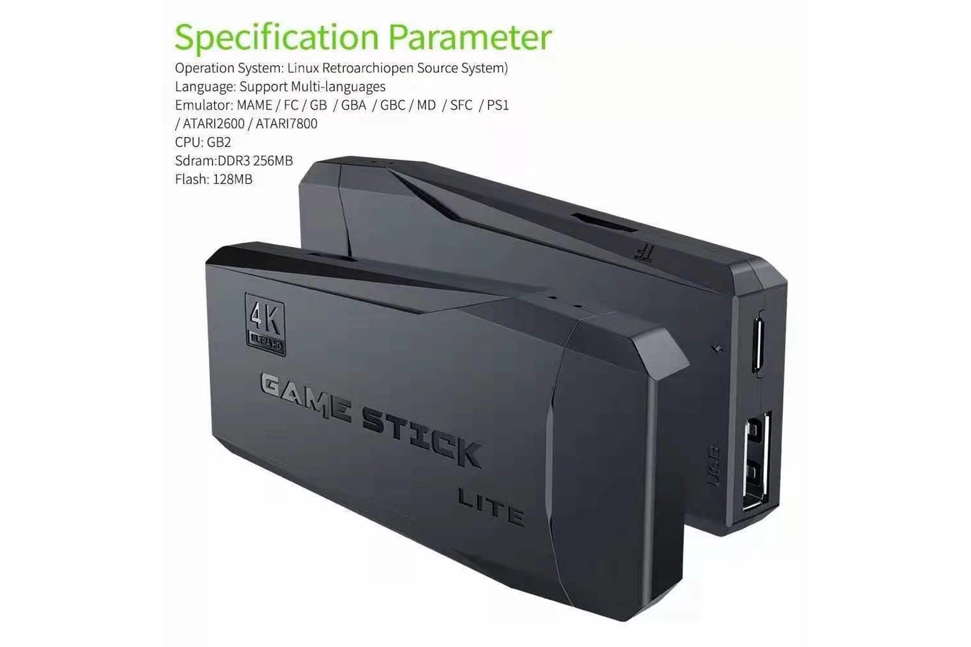 Video Game Sticks M8 Console 2.4G Dual Wireless Controller Game Stick 4K 10000 games - SuperHub