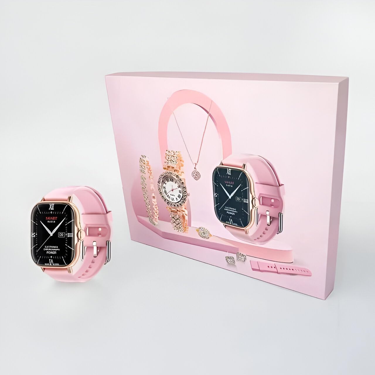 A58 Plus Smart Watch with Luxury Jewellery Gift Set - SuperHub