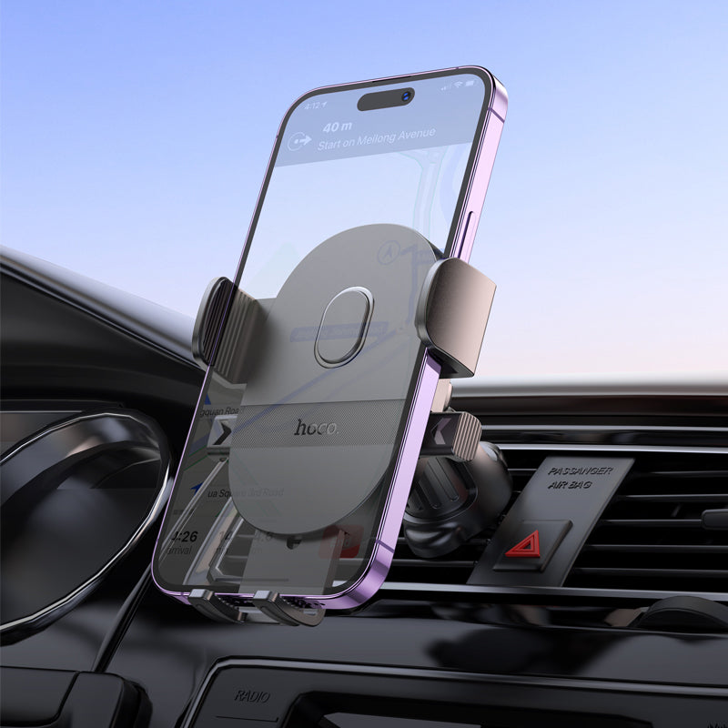 Easy - Lock Air Vent Phone Holder w/ Hook Locking H18 - SuperHub