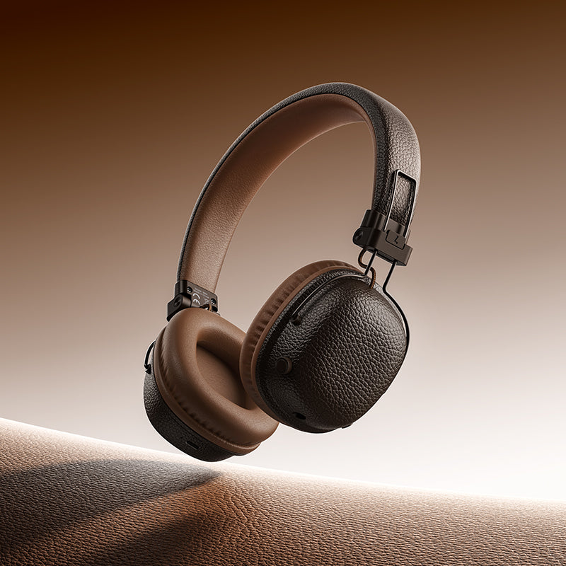 Hoco Leather Bluetooth Headset w/ 32 Hours (W64)