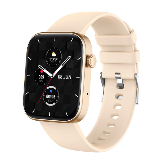 COLMi P71 Smartwatch - Beige | Advanced Heart Rate Monitoring & Step Tracking - SuperHub