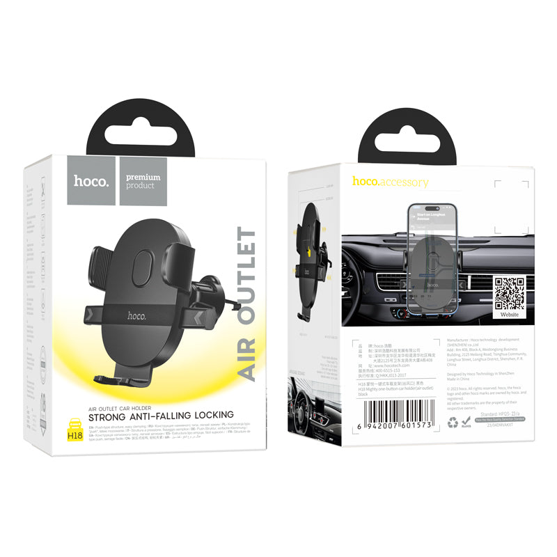 Easy - Lock Air Vent Phone Holder w/ Hook Locking H18 - SuperHub