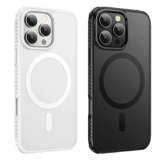 Hoco iPhone 16 Pro clear phone case with slim transparent design and precise cutouts for buttons and camera.