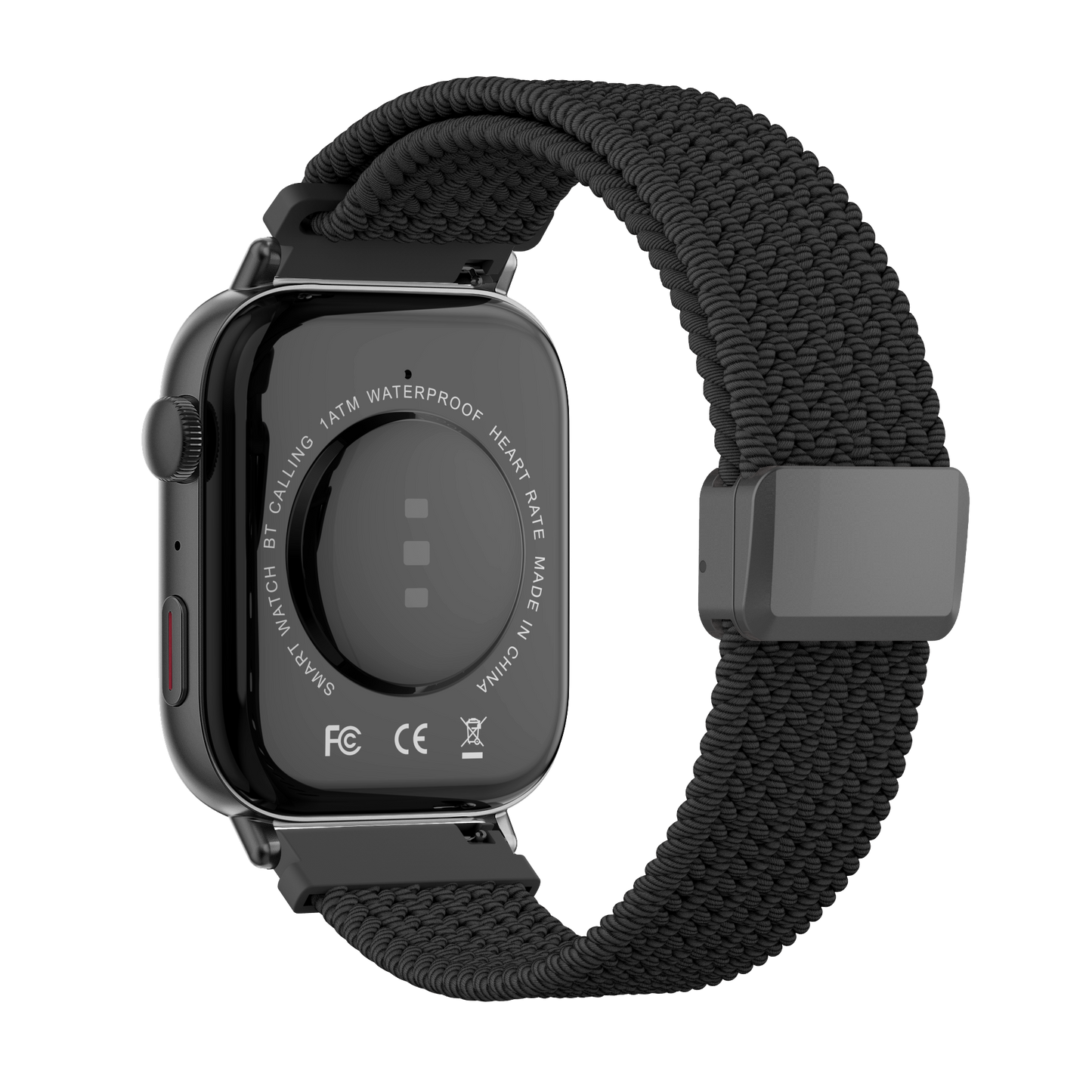 Colmi C8 Max Enhanced Edition smartwatch with a black strap and digital display showing time and fitness tracking features.