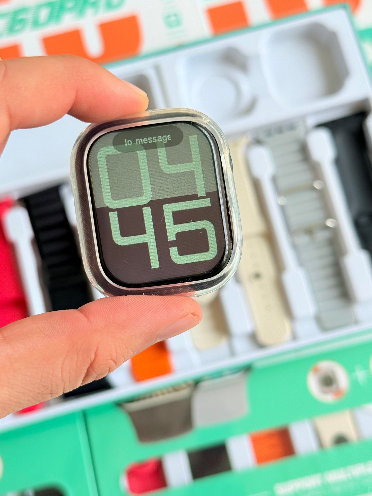 Smartwatch with 7 Straps, Bluetooth Earphones & Silicone Protective Cover - C60PRO - SuperHub