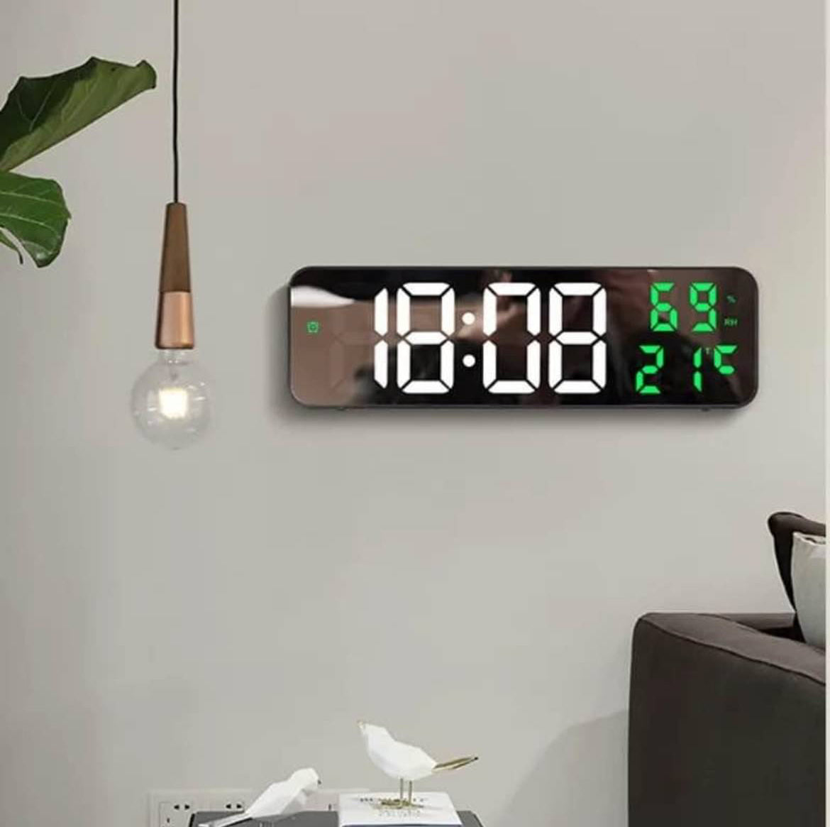 Digital Clock with Temperature and Humidity - SuperHub