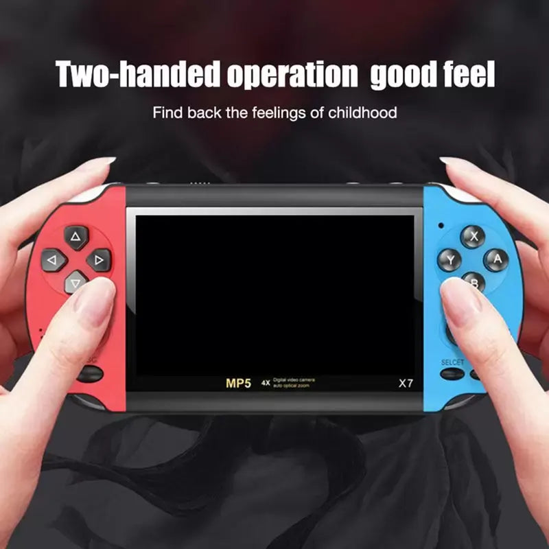 X7 Handheld Game Console – 4.1" HD Screen | 1000+ Built-in Games | MP4, Music - SuperHub