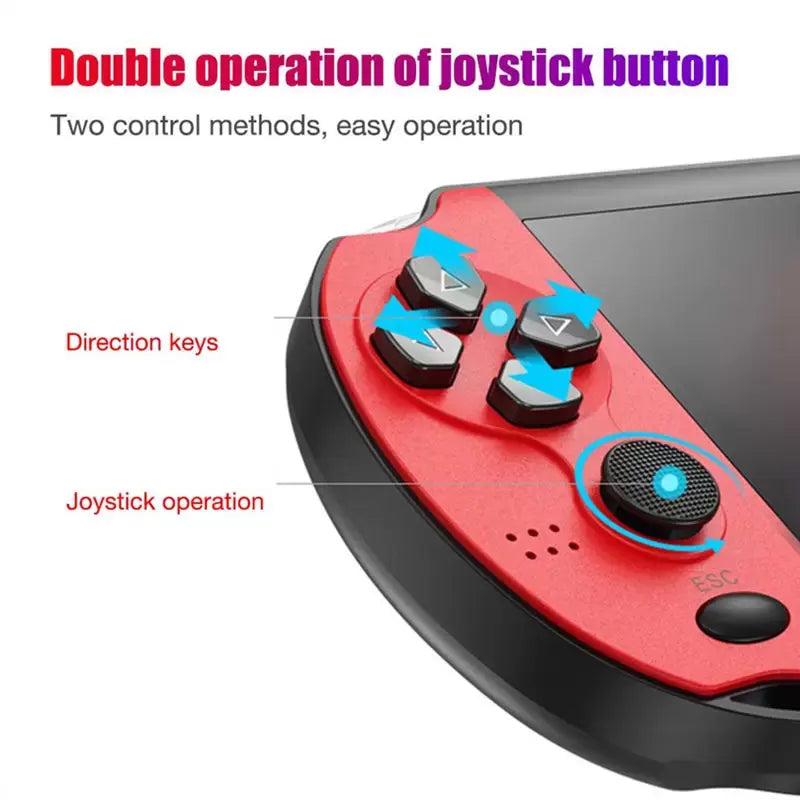 X7 Handheld Game Console – 4.1" HD Screen | 1000+ Built-in Games | MP4, Music - SuperHub