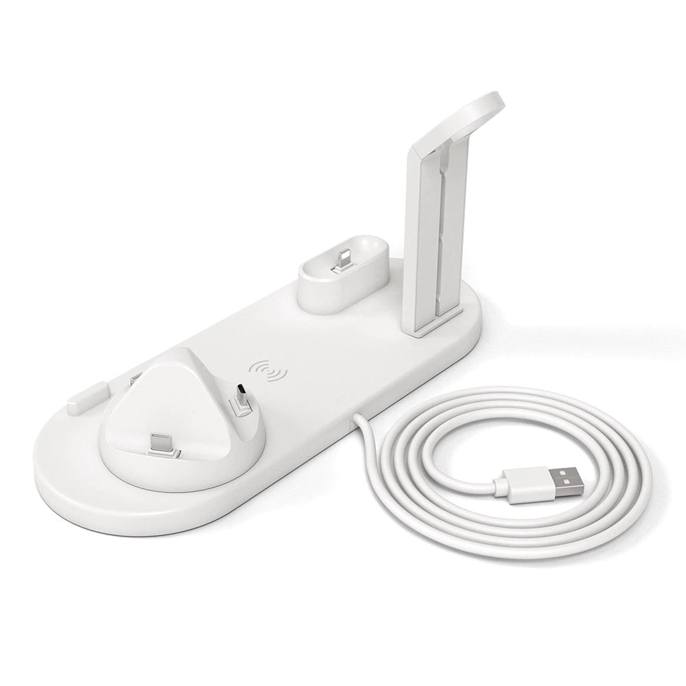 6 in 1 Wireless Charger Multi Devices 15W Fast Charging - SuperHub