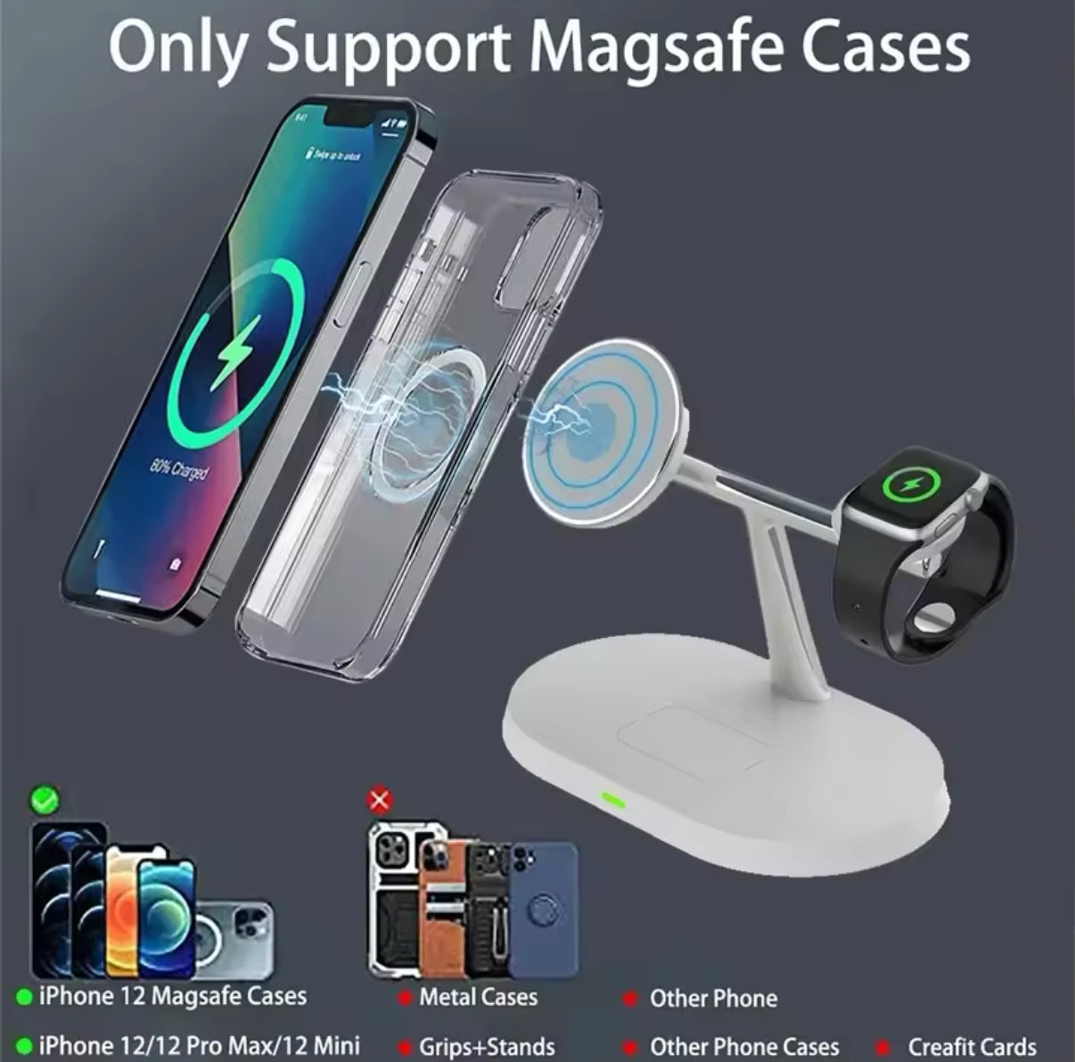 N1 15w Magnetic Wireless Charger 3 in 1 | Charging Station - SuperHub