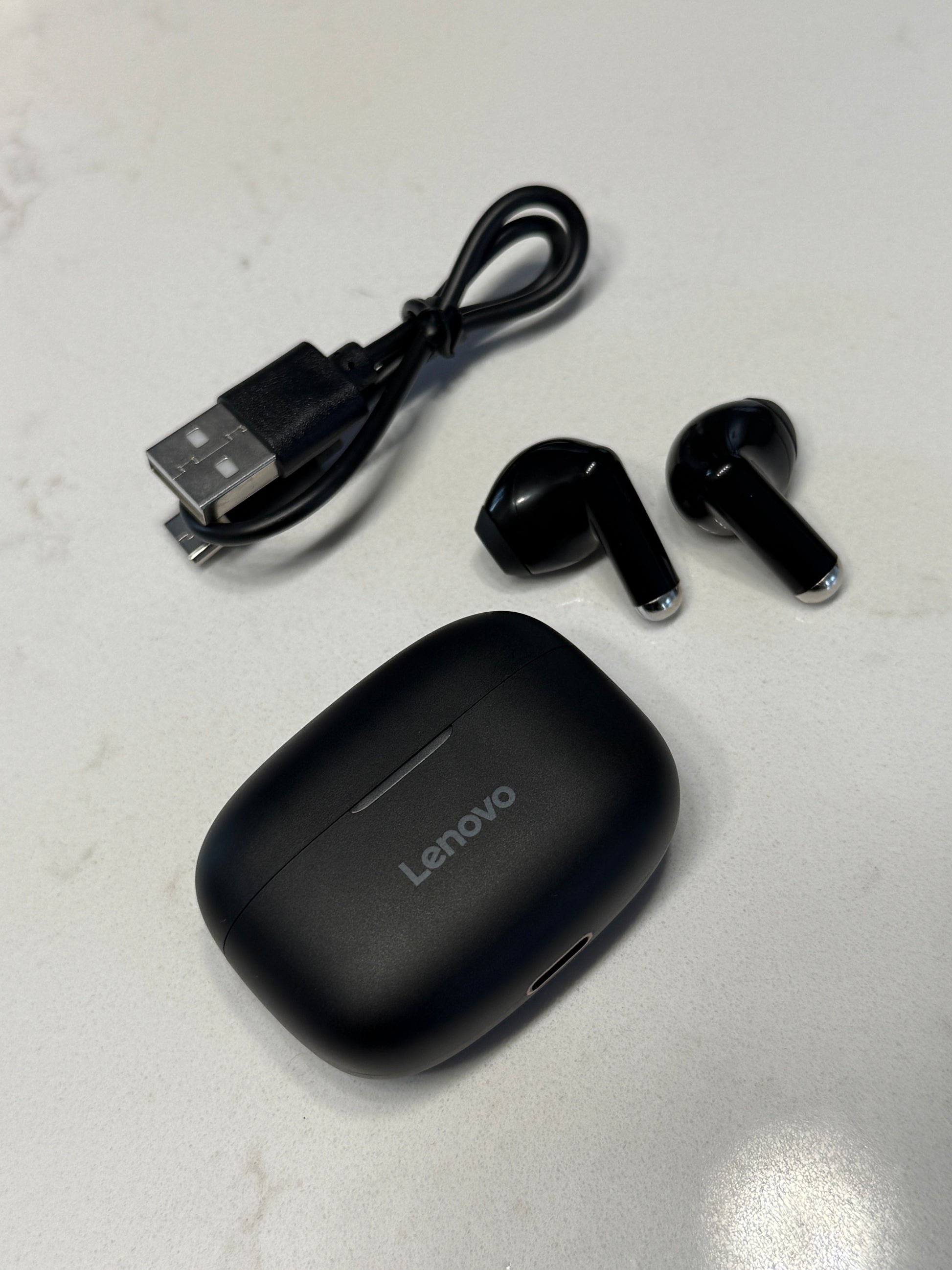 Lenovo EA110 Wireless Earbuds with Charging Case | Bluetooth 5.4 | 24H Playtime | HD Mic - SuperHub
