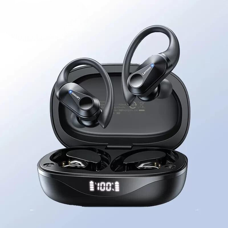 Lenovo LP75 Bluetooth Earphone Wireless Earbuds - Black - SuperHub