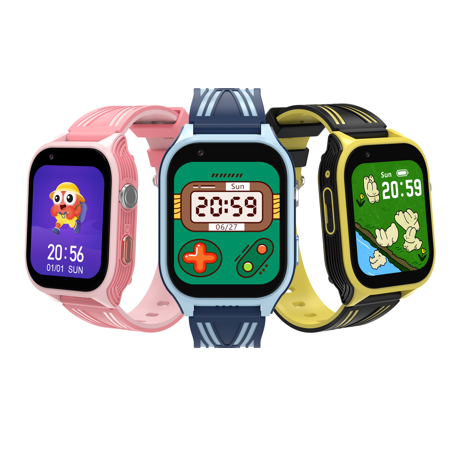 DH18 Kids 4G Smartwatch with GPS Tracking, Video Calls, SOS, Waterproof - Bumble Burst - SuperHub
