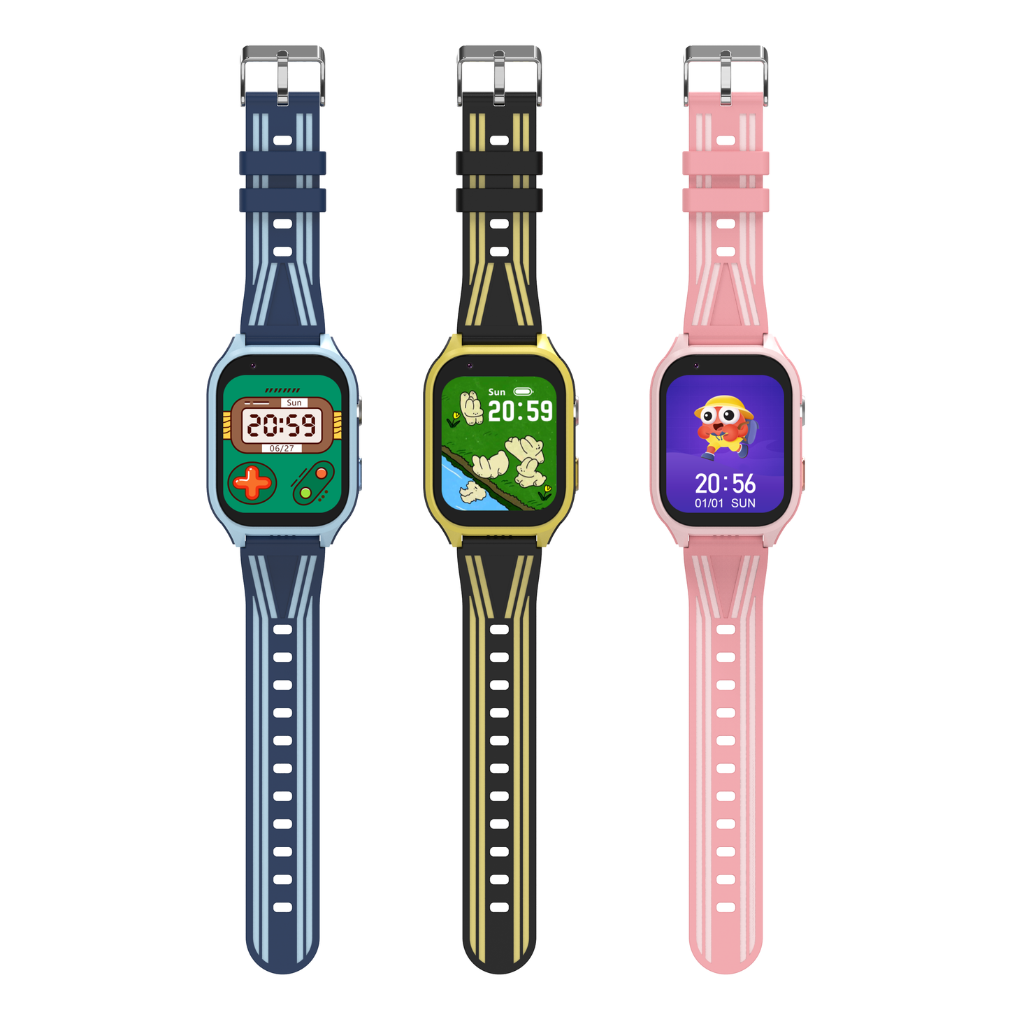 DH18 Kids 4G Smartwatch with GPS Tracking, Video Calls, SOS, Waterproof - Bumble Burst - SuperHub