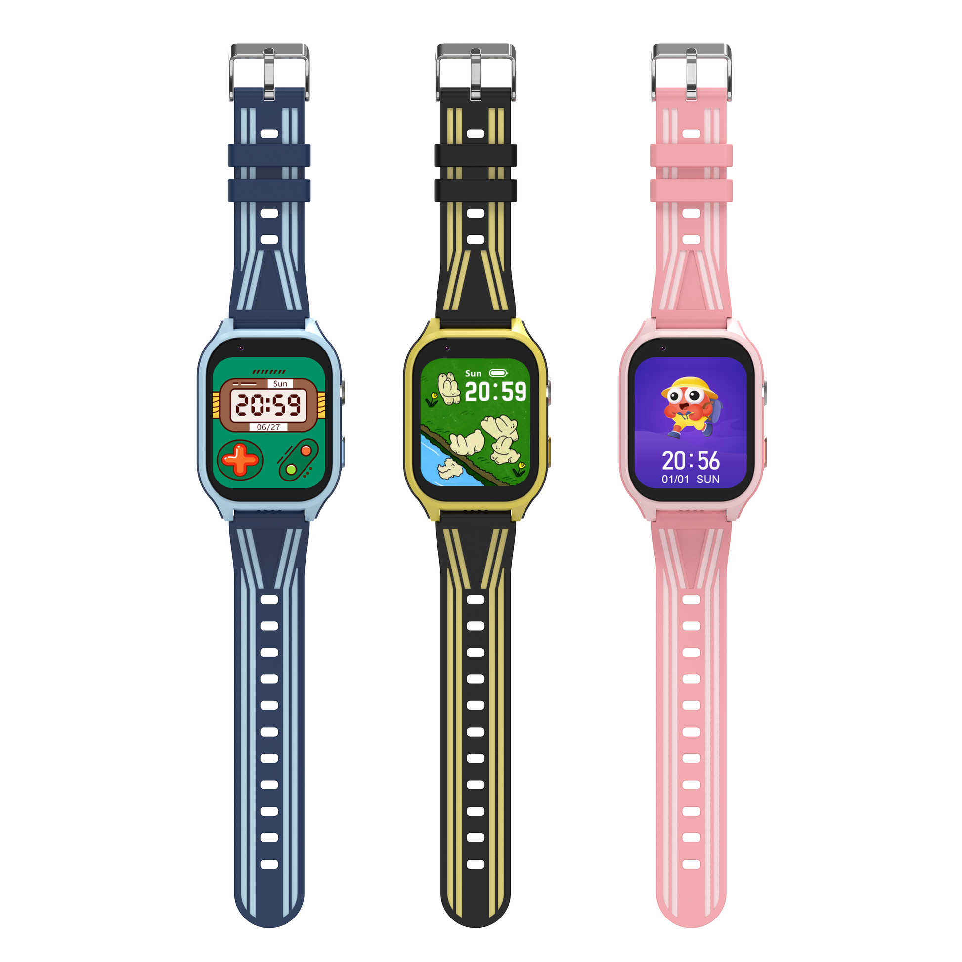 DH18 Kids 4G Smartwatch with GPS Tracking, Video Calls, SOS, Waterproof - Bumble Burst - SuperHub