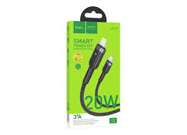 Hoco Lightning Smart Power Off Charging Data Cable 1.2m (U117) - SuperHub