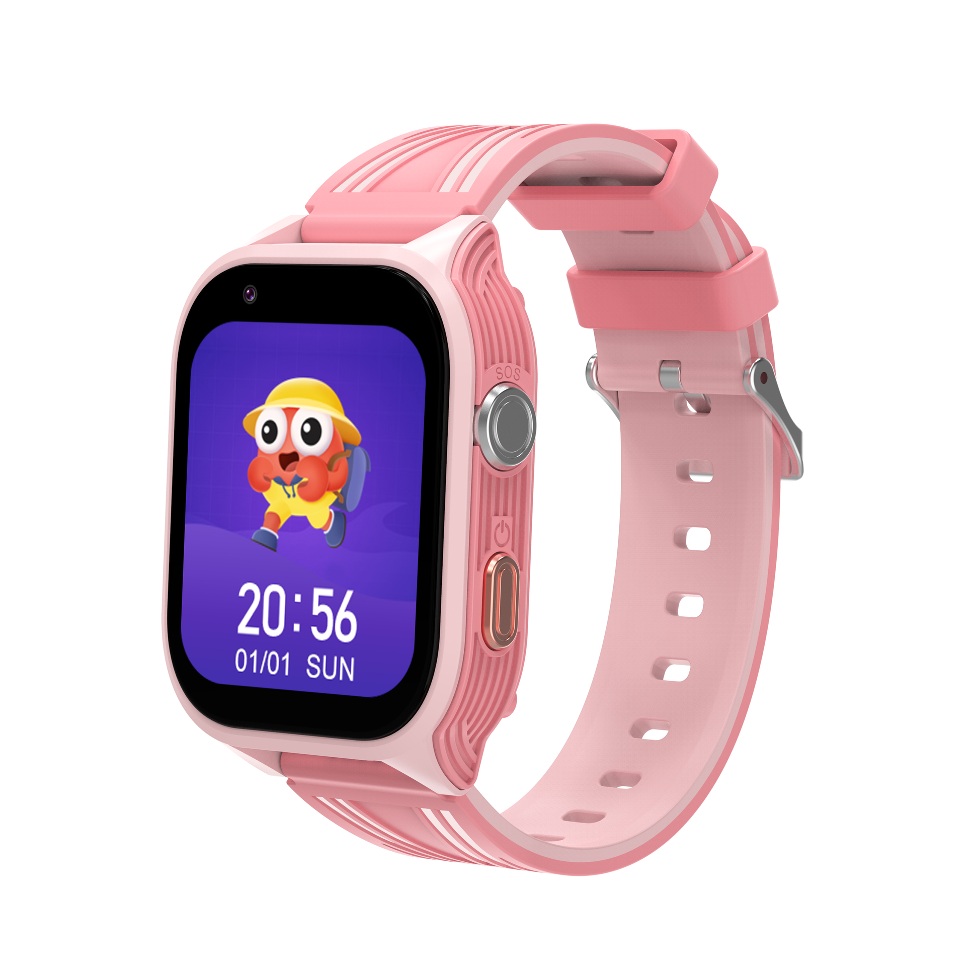 DH18 Kids 4G Smartwatch with GPS Tracking, Video Calls, SOS, Waterproof - Fairy Pink - SuperHub