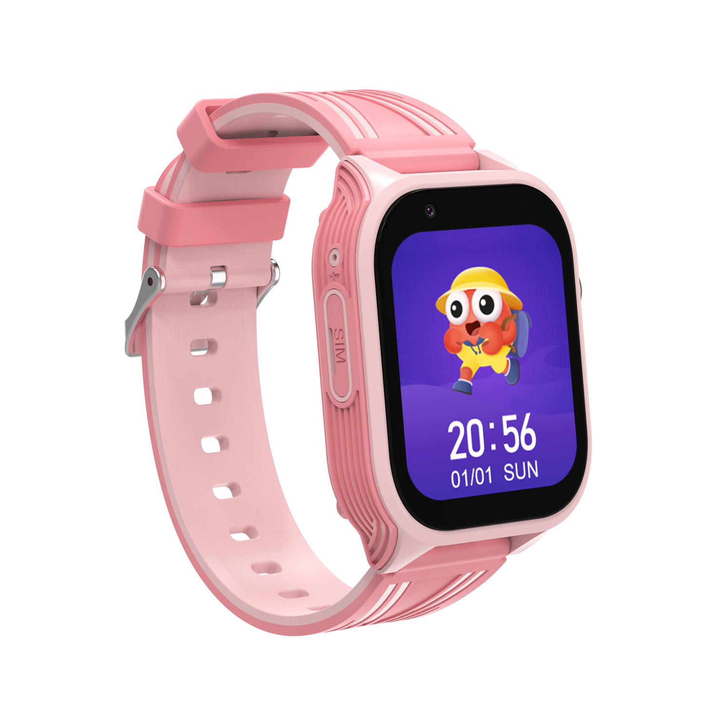 DH18 Kids 4G Smartwatch with GPS Tracking, Video Calls, SOS, Waterproof - Fairy Pink - SuperHub