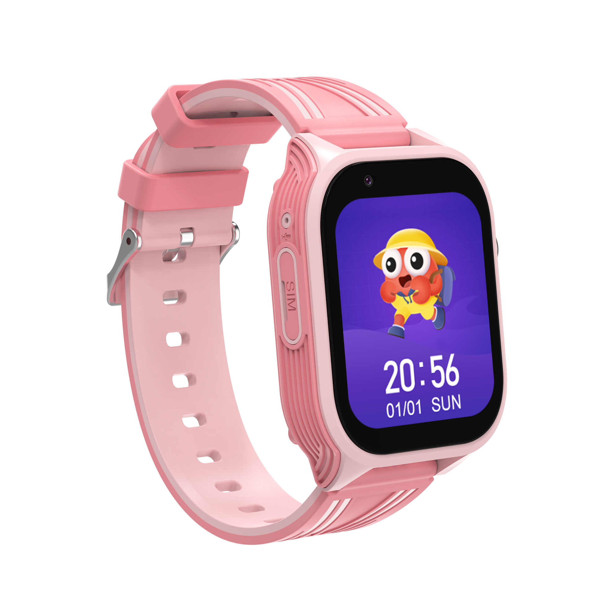 DH18 Kids 4G Smartwatch with GPS Tracking, Video Calls, SOS, Waterproof - Fairy Pink - SuperHub