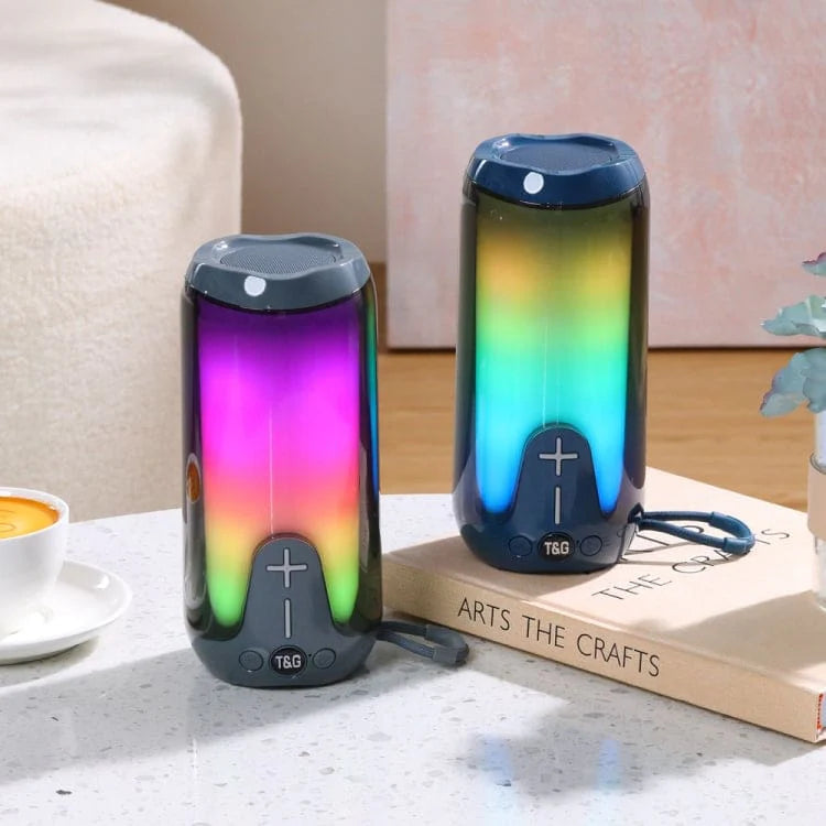 T&G TG651 5W Bluetooth Speaker, LED Lights, 1500mAh Rechargeable Battery - SuperHub