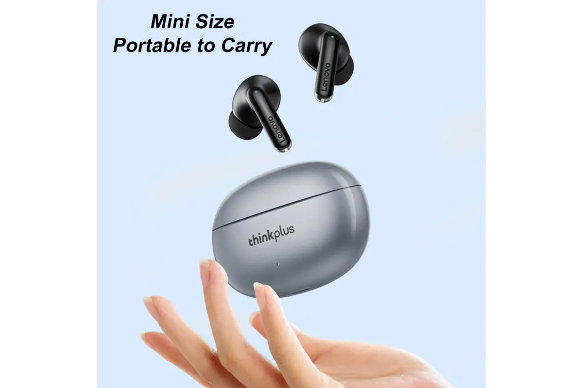 Lenovo XT88 - Bluetooth Wireless Earphones With Charging Case, Inbuilt Microphone - Black - SuperHub