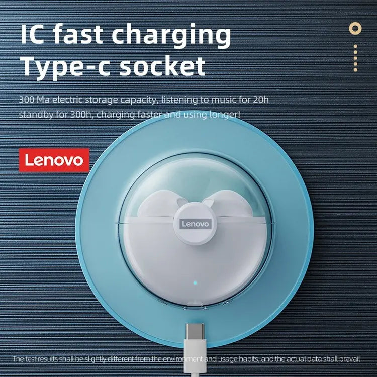 Lenovo LP 80 - Bluetooth Earphones - White - SuperHub