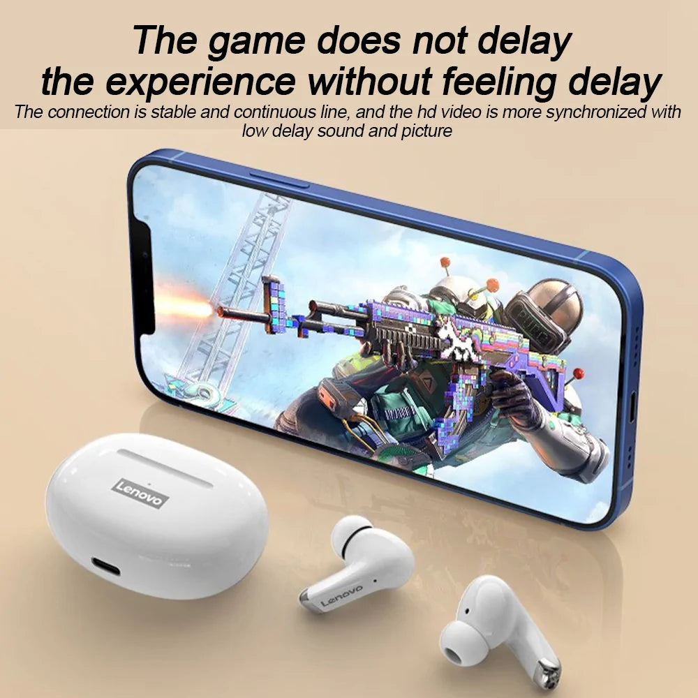 Lenovo XT88 - Bluetooth Wireless Earphones With Charging Case, Inbuilt Microphone - Black - SuperHub