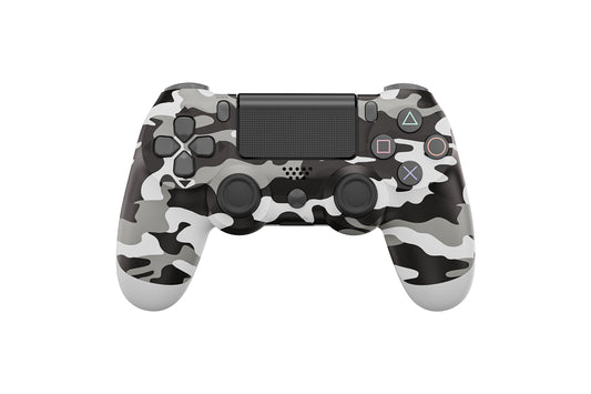Bluetooth wireless Play Station 4 compatible controller - Grey Camouflage - SuperHub