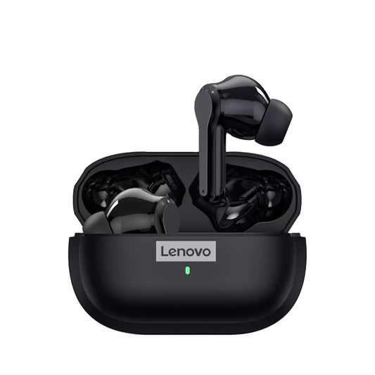 Lenovo LP1S TWS Wireless Bluetooth 5.0 Sport Noise Reduction HIFI Bass Earphone with Mic- Black - SuperHub