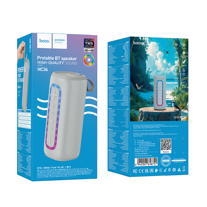 Hoco 10W Bluetooth Speaker with LED light (HC36)