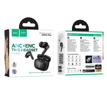Hoco Earbud with ANC+ENC Noise Cancellation (EQ34 Plus)