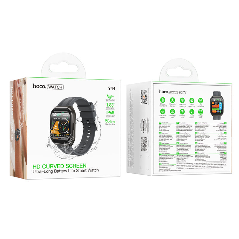 Hoco Smart Watch w/ Call Feature, 1.83" Inch (Y44)