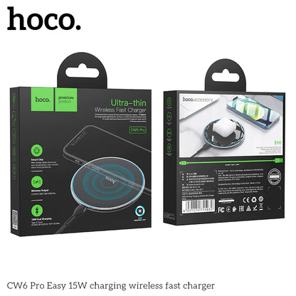 Hoco 15W Wireless Charger w/ LED Light - SuperHub