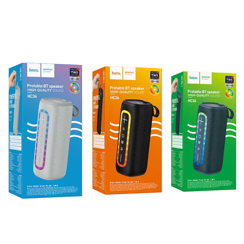 Hoco 10W Bluetooth Speaker with LED light (HC36)