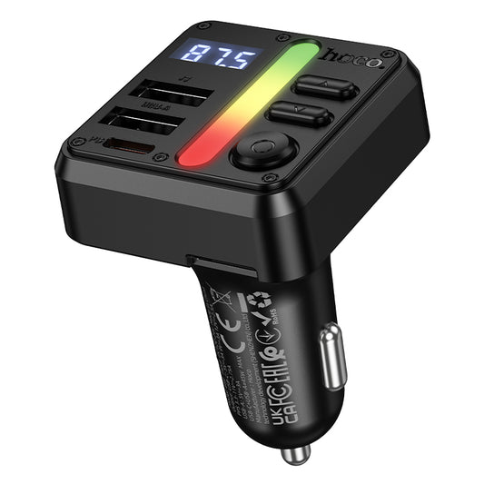 Hoco 45W FM Car Kit with PD+QC, LED Display (E89)