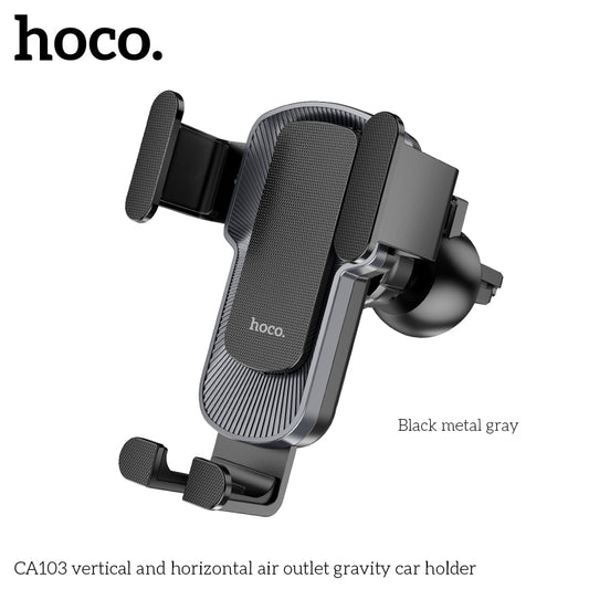 Hoco Vertical And Horizontal Air Outlet Gravity Car Phone Holder CA103 - SuperHub