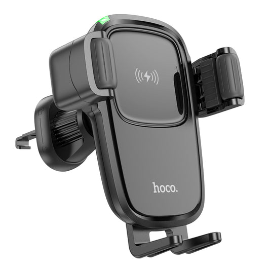 15W Air Vent Wireless Charging Phone Holder w/ Hook Looking (HW1) - SuperHub