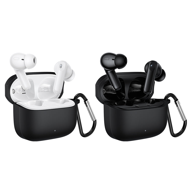 Hoco TWS Earbuds with 7 Hours, Carry Case and Snap Hook (EQ30)