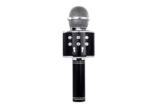 Wireless KTV Karaoke Microphone - Portable Handheld - BLACK - SuperHub