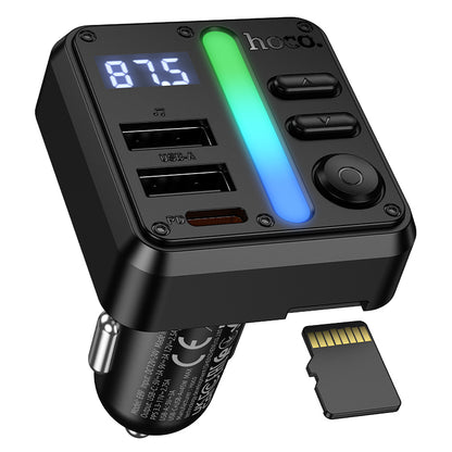 Hoco 45W FM Car Kit with PD+QC, LED Display (E89)