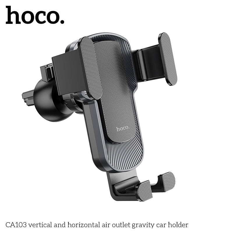 Hoco Vertical And Horizontal Air Outlet Gravity Car Phone Holder CA103 - SuperHub