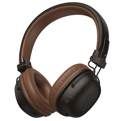 Hoco Leather Bluetooth Headset w/ 32 Hours (W64)