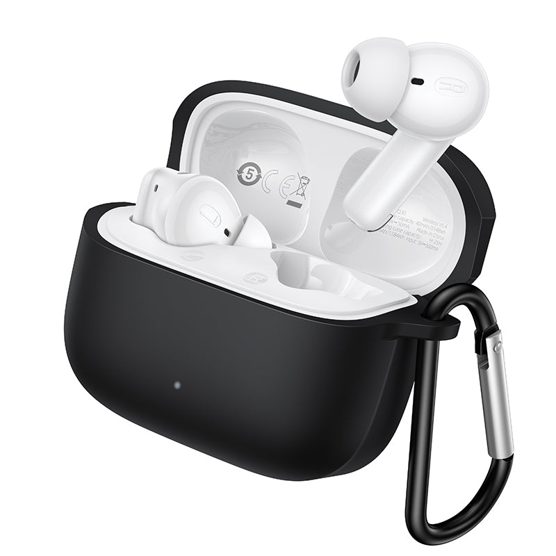Hoco TWS Earbuds with 7 Hours, Carry Case and Snap Hook (EQ30)